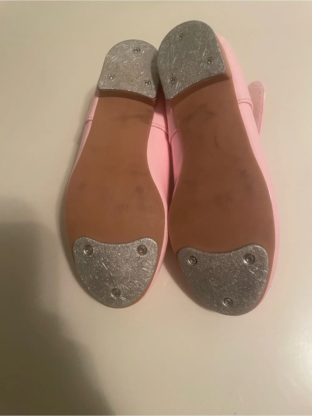 Girls Pink Patent Mary Jane tap Shoes